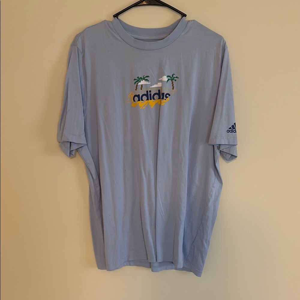 Adidas Light Blue Men's T-Shirt